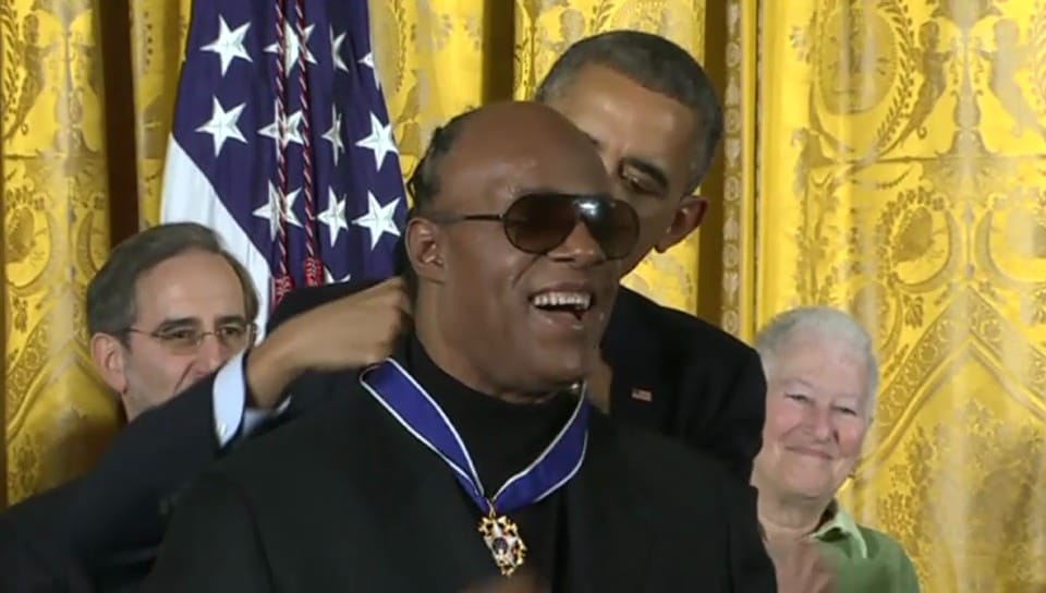  Stevie Wonder erhält Freiheitsmedaille