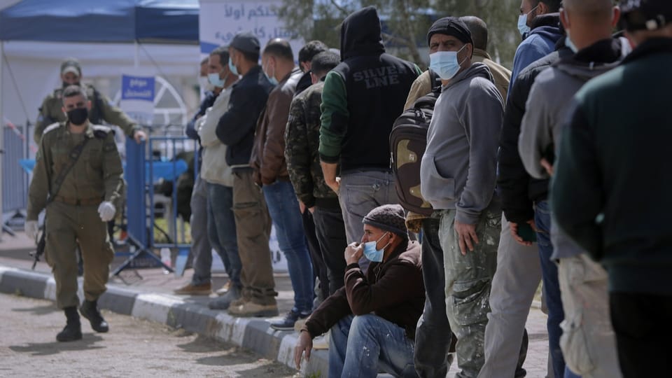 Immerhin: In Israel arbeitende Palästinenser werden geimpft