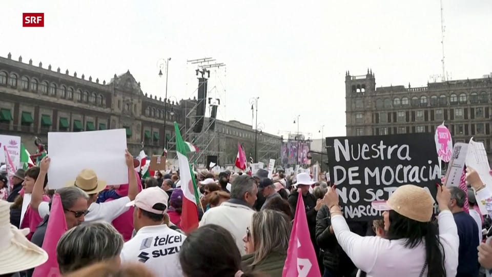 Demonstrationen in Mexiko für die Demokratie