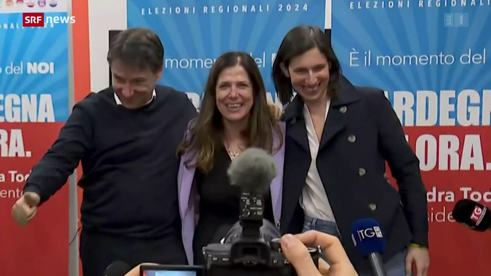 Alessandra Todde vom Mitte-links-Lager gewinnt nach Auszählung fast aller Stimmen die Wahlen