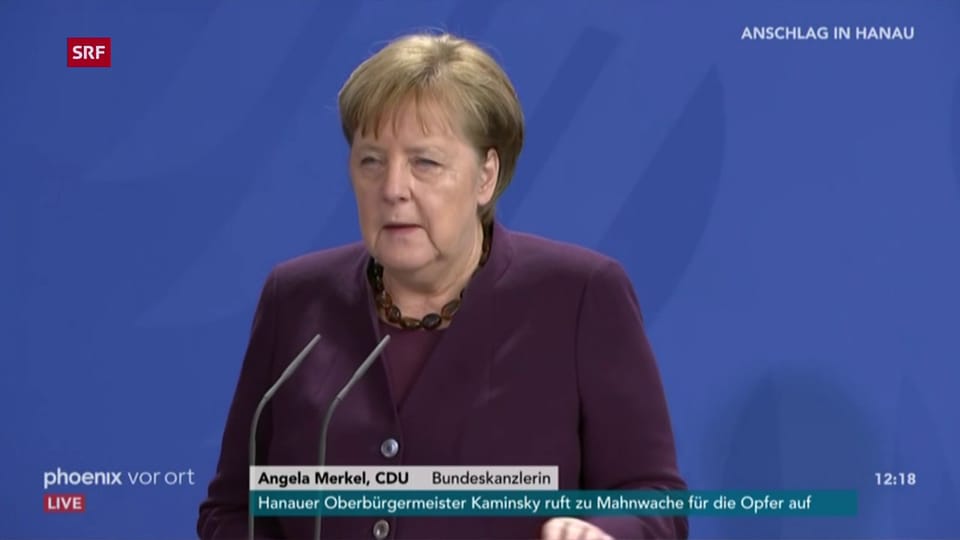 Merkel: «Rassismus ist ein Gift»