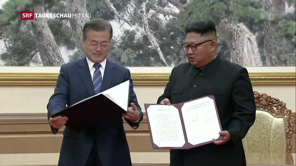 Nord- und Südkorea unterzeichnen Vereinabrung