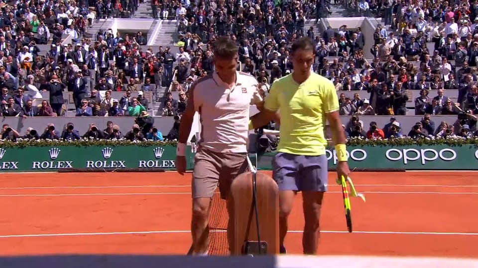 Archiv: Federer hat gegen Nadal in Paris das Nachsehen 