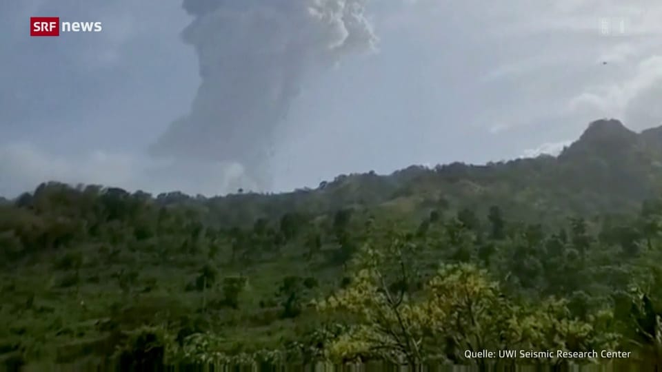 Auf Karibikinsel: Vulkan «La Soufrière» ausgebrochen