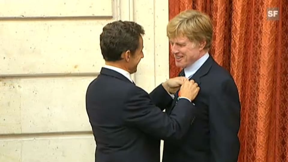 Nicolas Sarkozy schlägt Robert Redford zu Ritter der Ehrenlegion (unkommentiertes Video)
