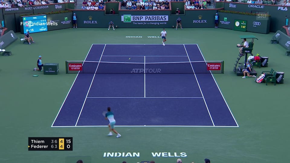 Live-Highlights Federer - Thiem