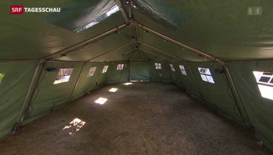 Zelte für Flüchtlinge
