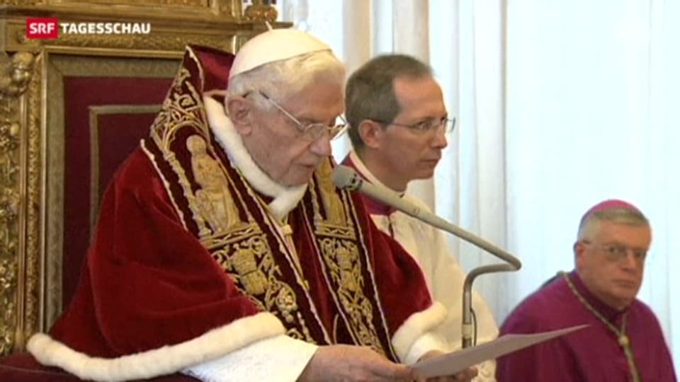 Aus dem Archiv: Papst Benedikt XVI. tritt zurück