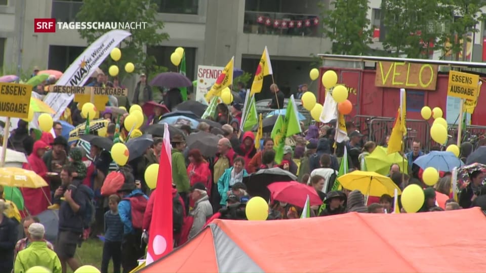 6000 Menschen demonstrieren in Windisch