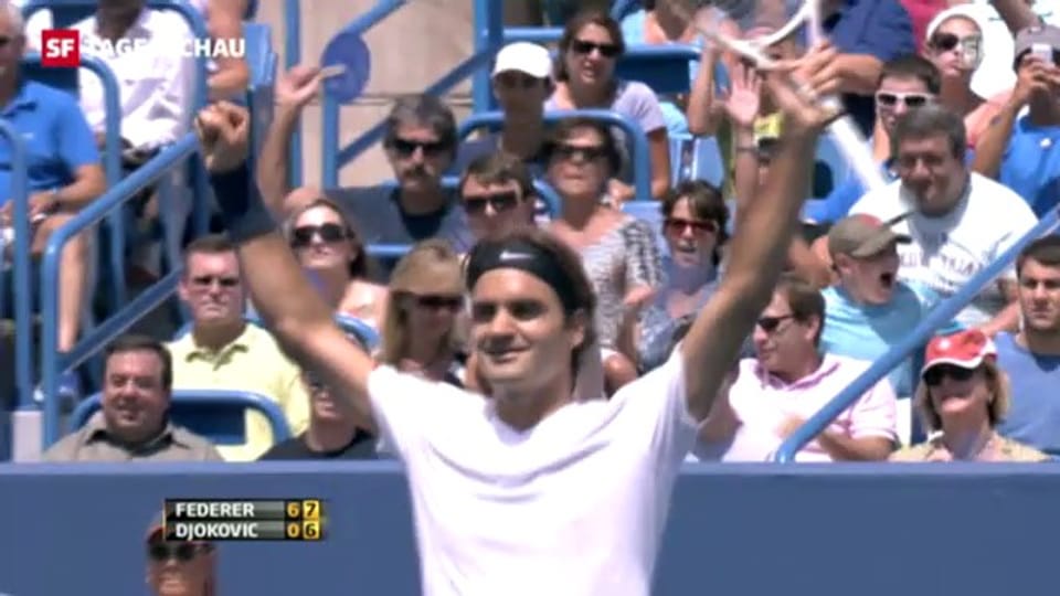 Federers Sieg über Djokovic 2012
