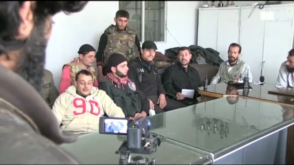 Produktion eines Deserteur-Videos in Syrien (Kurt Pelda, unkomm.)