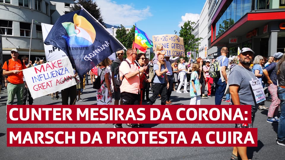 Marsch da protesta a Cuira