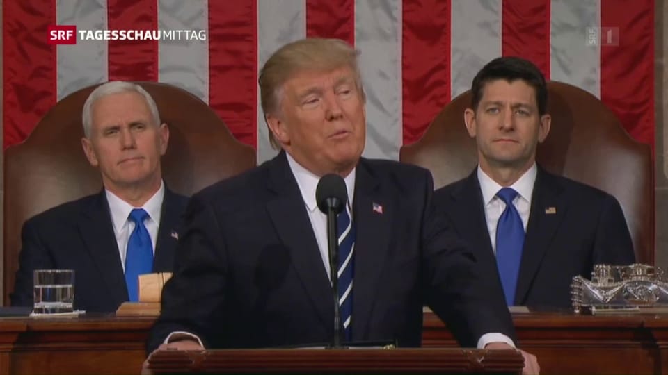 Donald Trump vor dem Kongress