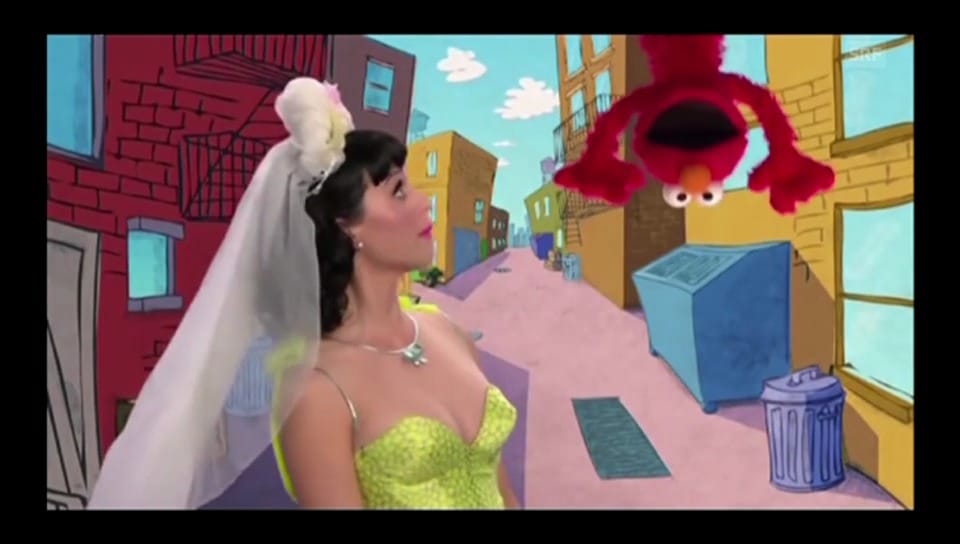 Elmo und Katy Perry