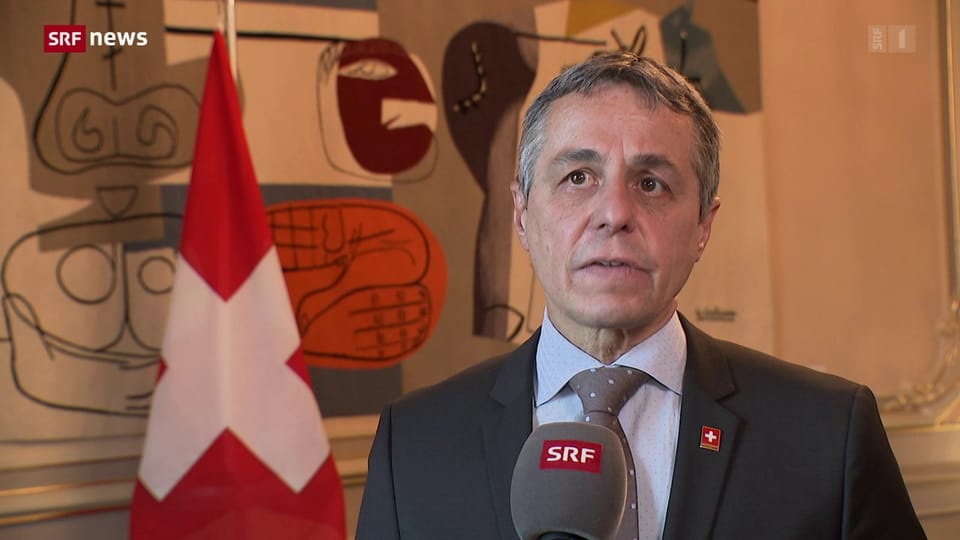 Aussenminister Cassis: «Die Schweiz kann sofort Material für eine Million Franken liefern»