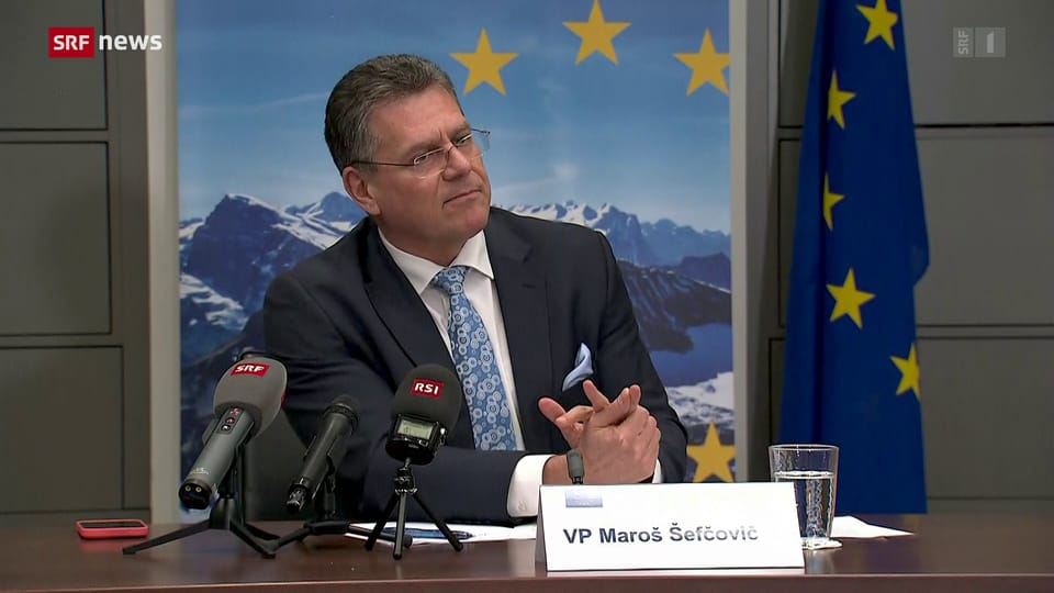 Bern: EU-Kommissar Sefcovic trifft Mitglieder des Parlaments