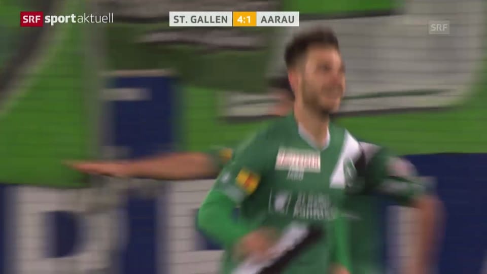 Matchbericht St. Gallen-Aarau («sportaktuell»)