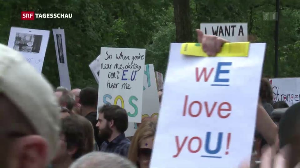 Tausende demonstrieren gegen den Brexit