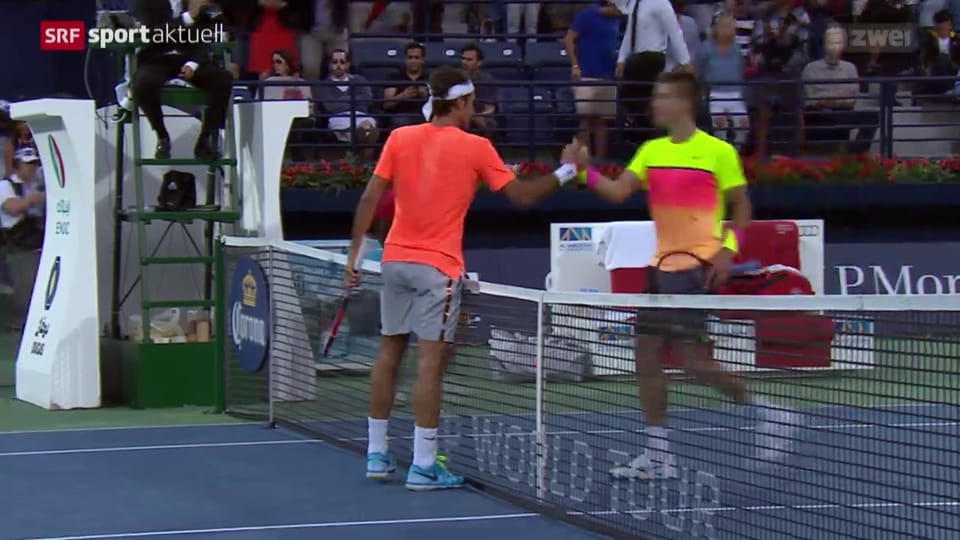 Tennis: ATP Dubai, Federer - Coric