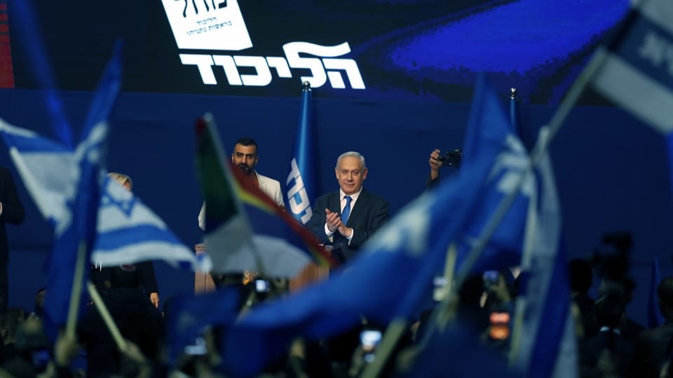 Benjamin Netanjahu Sieger der Parlamentswahl