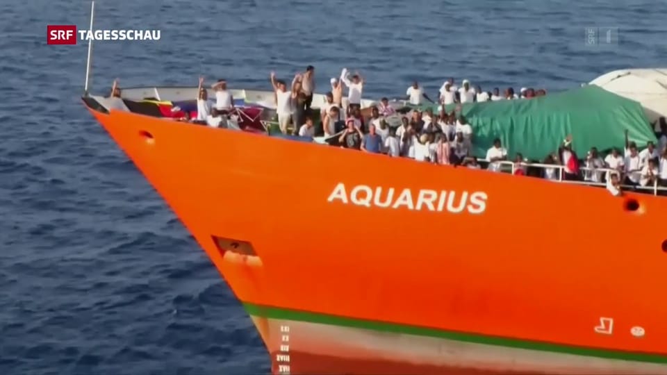 Kritik an Italien wegen Flüchtlingsschiff «Aquarius»