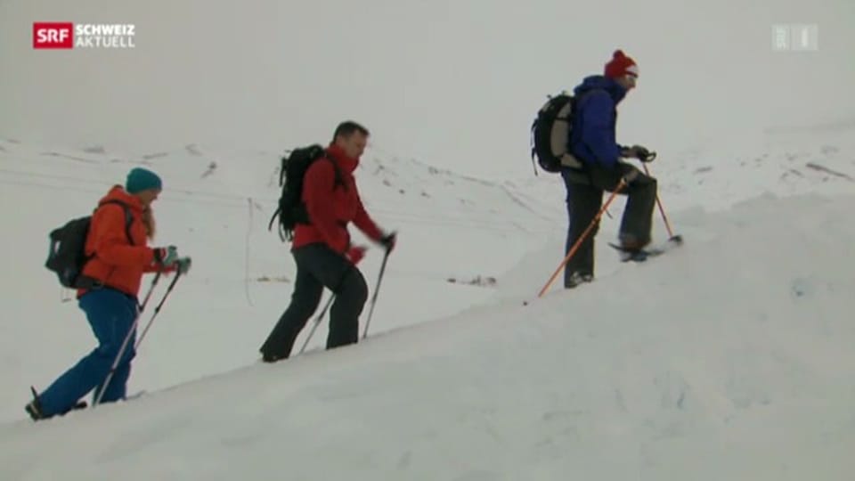 Drei Spuren im Schnee – vom Chuenisbärgli ans Lauberhorn