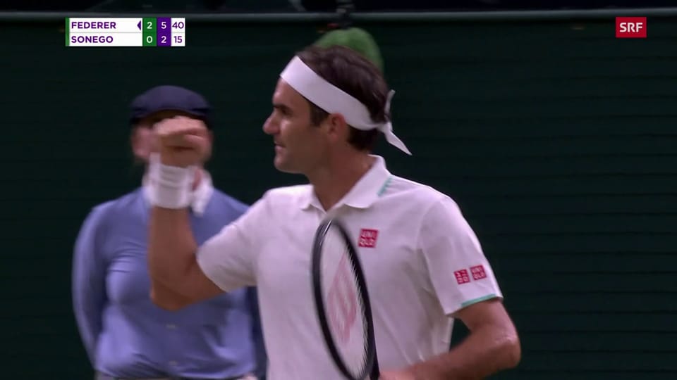 Am Montag: Federer lässt Sonego im Achtelfinal keine Chance