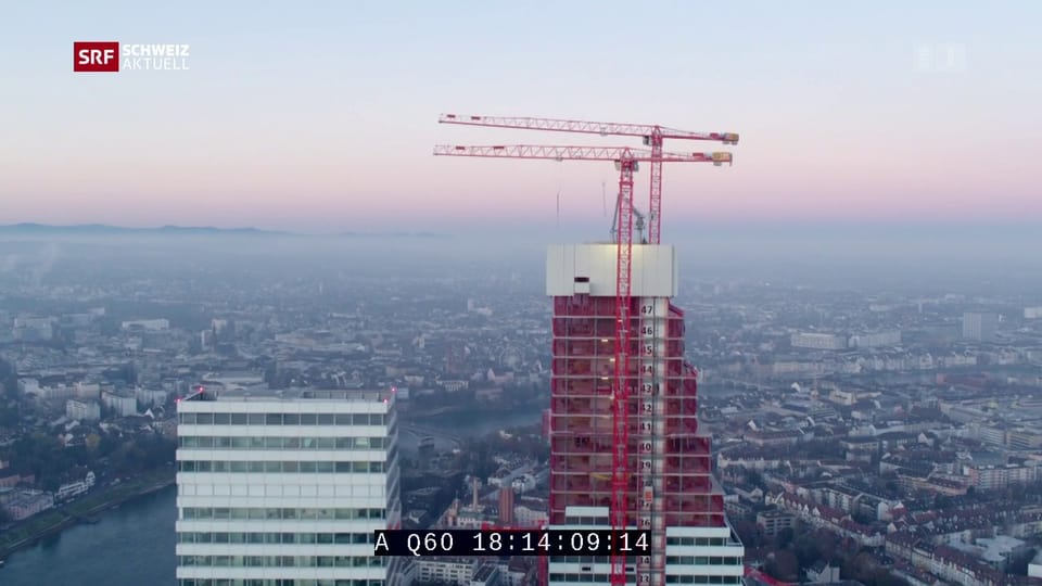 Rocheturm «Bau 2» höchstes Gebäude der Schweiz