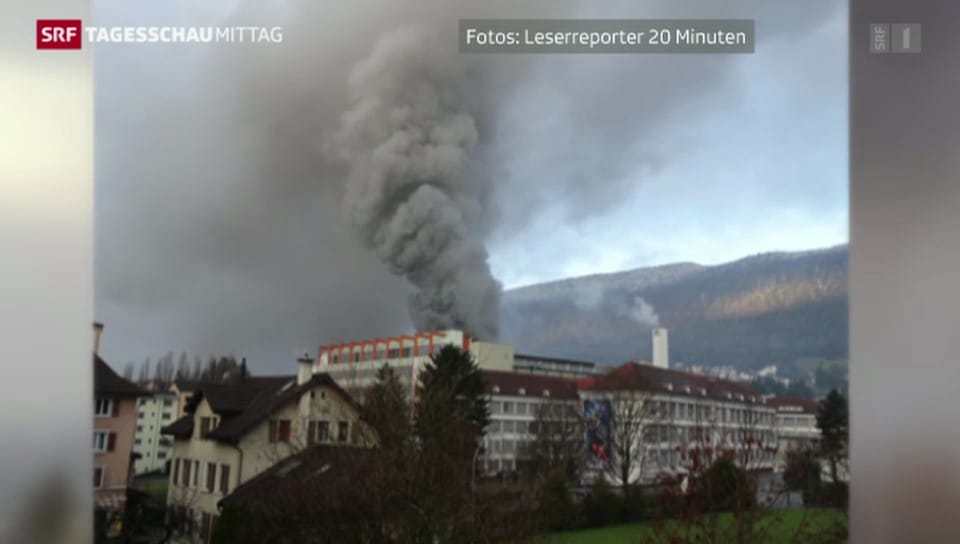Brand in Solothurner Uhrenfabrik