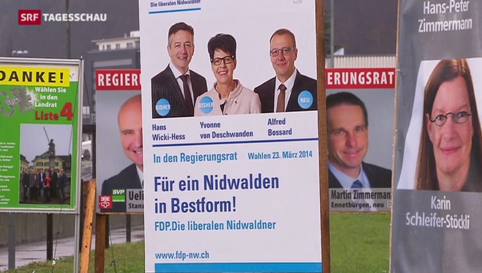 Wahlen in Nidwalden: Mitte-Rechts muss Sitze abgeben