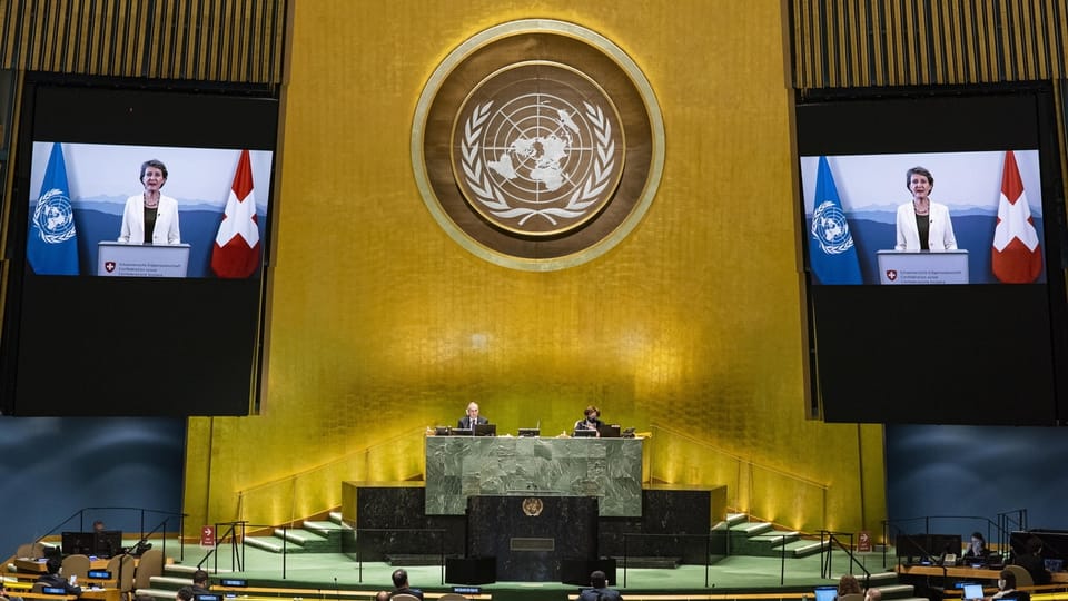 UNO-Generaldebatte: Bundespräsidentin Sommaruga wählt deutliche Worte
