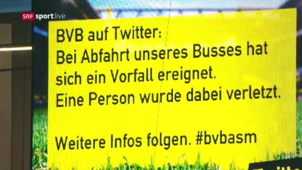 Aus dem Archiv: BVB-Spiel nach Explosionen abgesagt