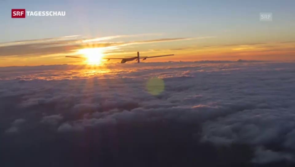 Solar Impulse: Tag eins auf dem Weg nach Hawaii