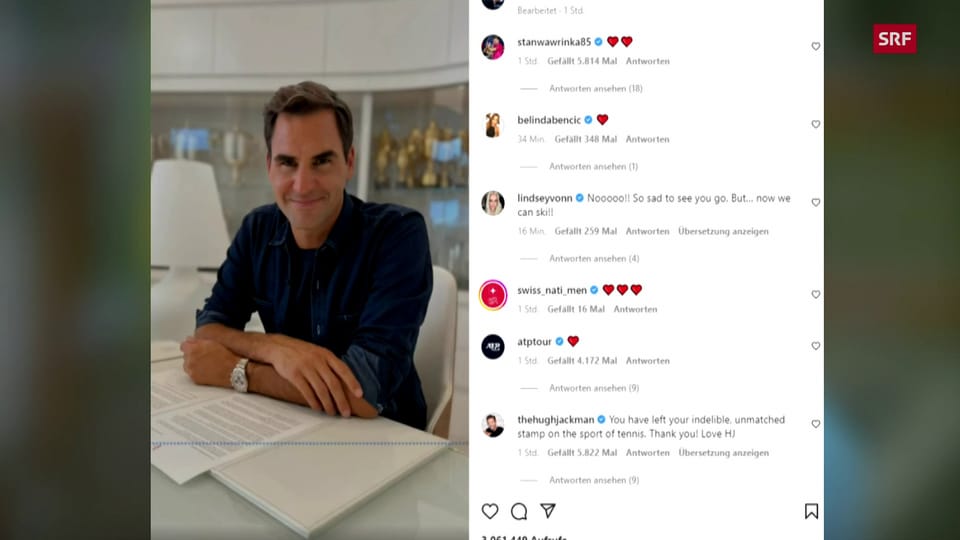 Mit 41 Jahren: Roger Federer tritt vom Tennis zurück