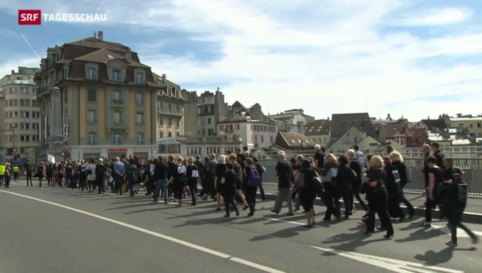 «Marche noire» in Lausanne