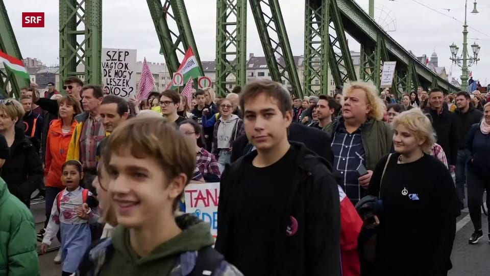 Lehrerproteste in Ungarn 23.10.22