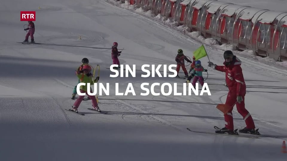 Sin skis cun la scolina da Savognin