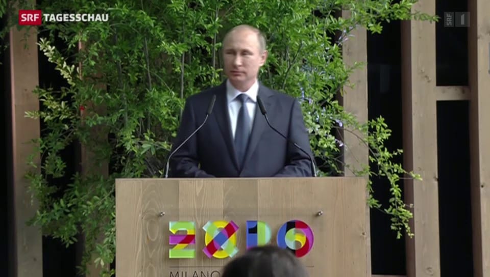 Putin an der Expo in Mailand