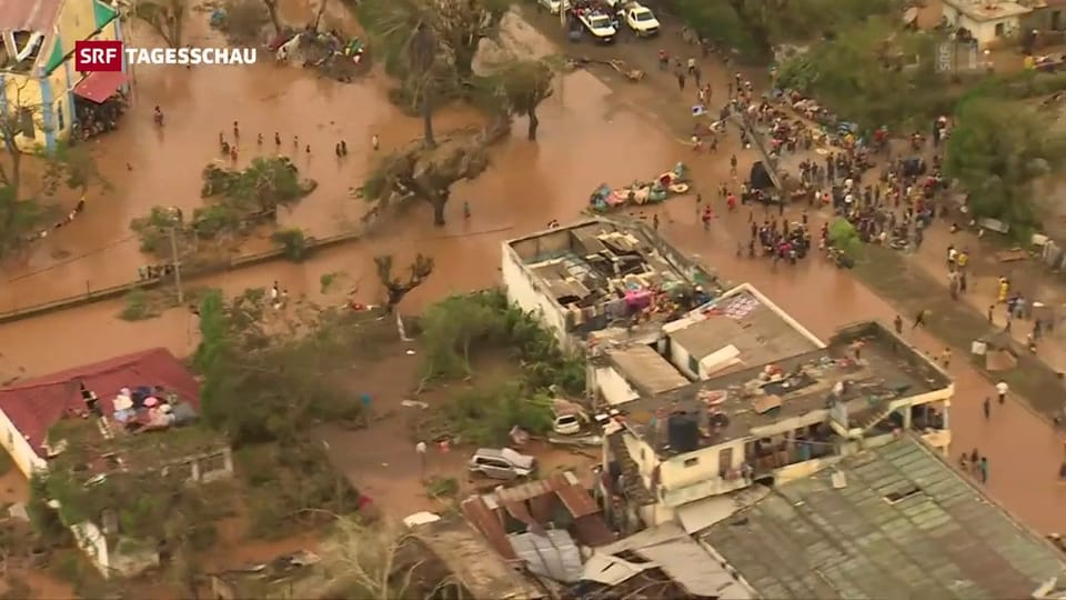 In Mosambik ist der hohe Wasserspiegel gesunken