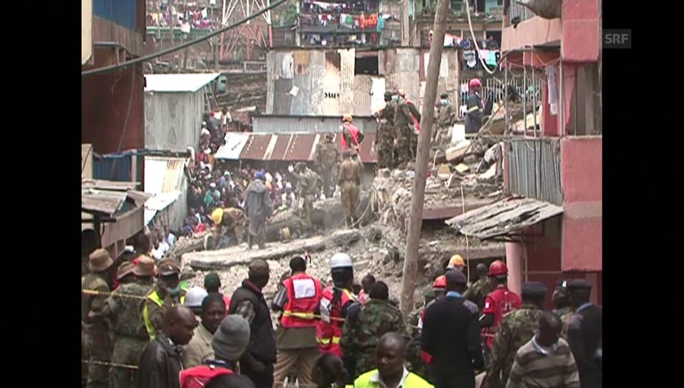 Die Trümmer begruben über 150 Menschen unter sich