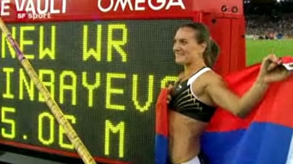 Isinbajewa springt Weltrekord!
