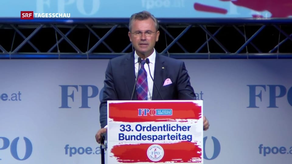  Hofer zum neuen Vorsitzenden der FPÖ in Österreich gewählt