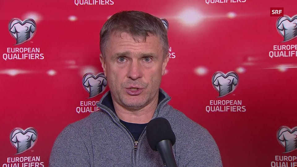 Ukraine-Coach Rebrow: «Wir sind enttäuscht mit dem Resultat, nicht mit der Leistung» (Engl.)