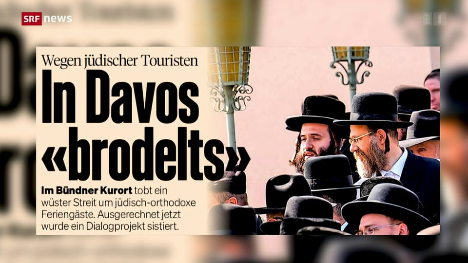 Kontroverse um jüdisch-orthodoxe Touristen in Davos