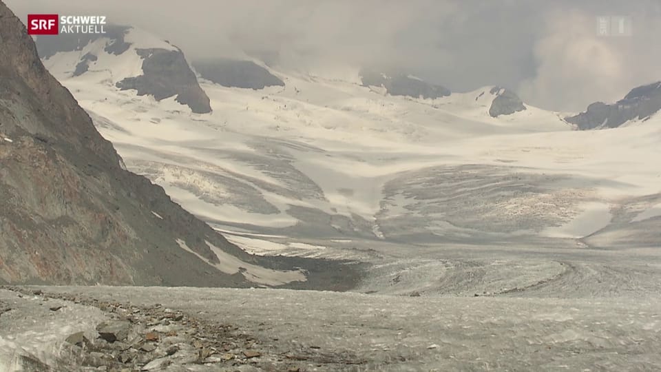 Massiver Gletscherschwund im Wallis