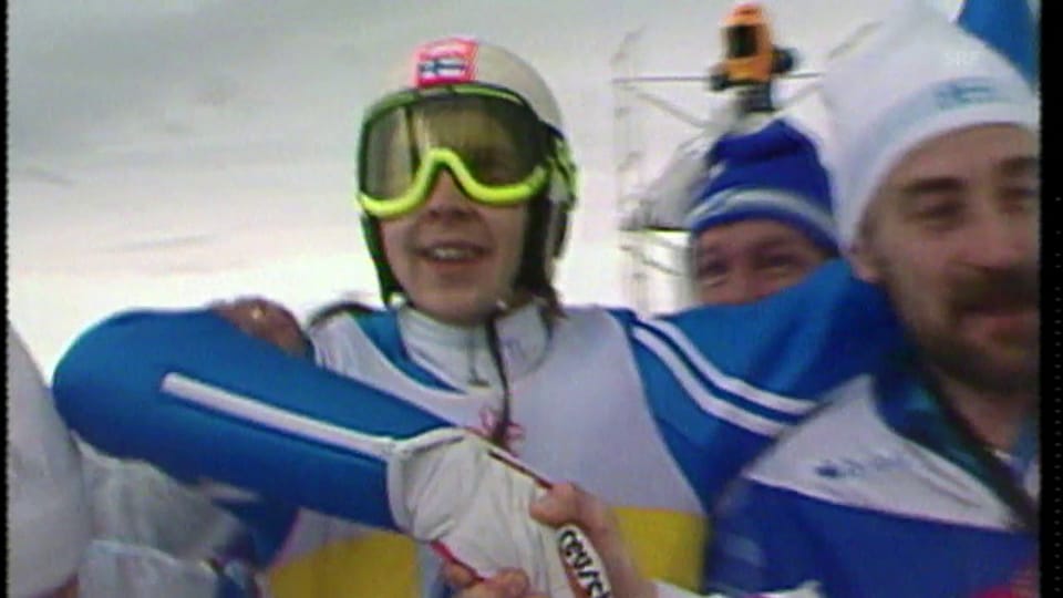 Schon 1988 ein Bad Boy: Nykänens Olympiasieg auf der Normalschanze