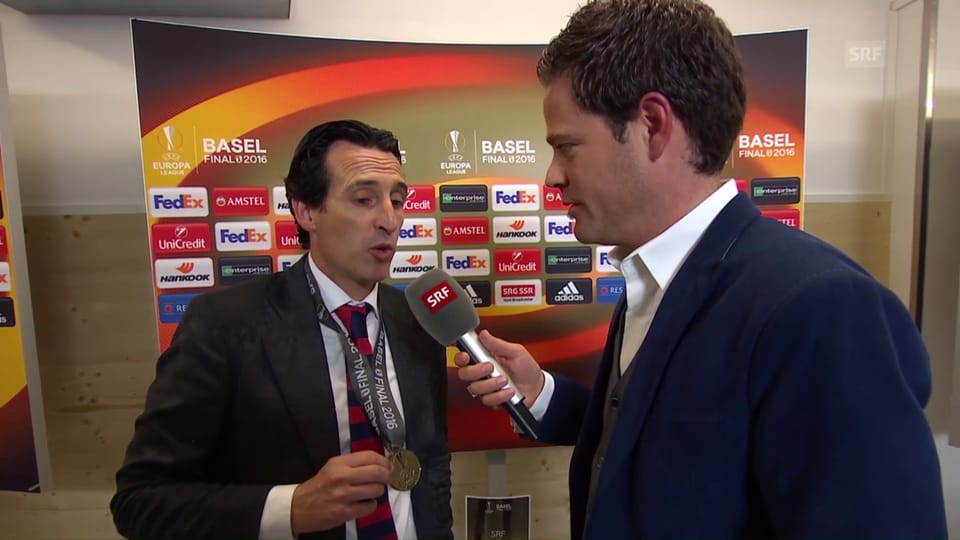 Sevilla-Coach Emery im Sieger-Interview (span.)