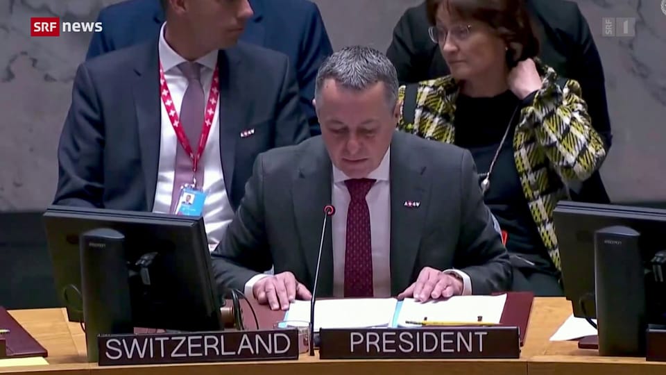 Archiv: Schweiz präsidiert UNO-Sicherheitsrat