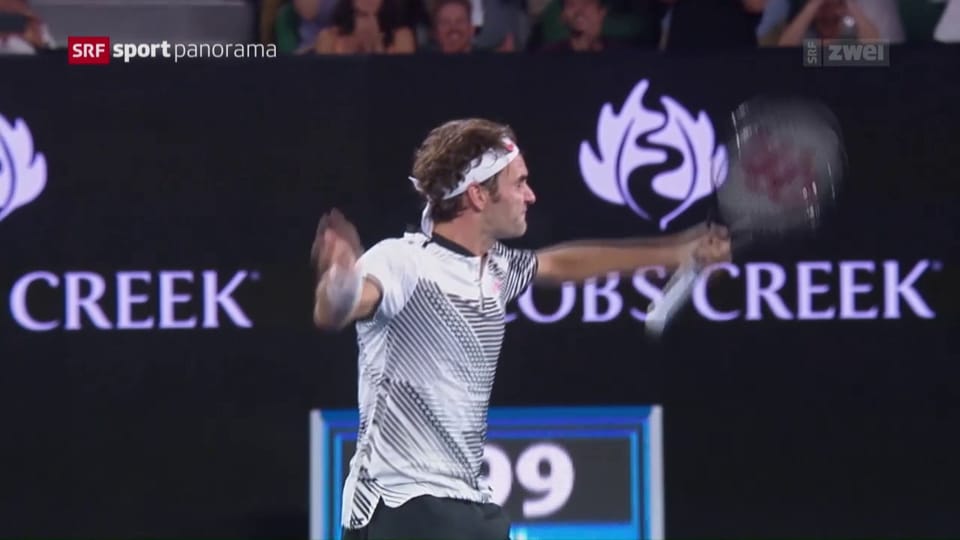 Australian Open 2017: Federer ringt Nishikori nieder