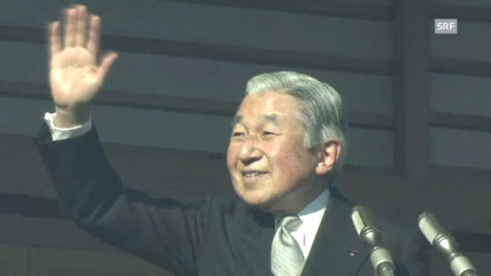 Der japanische Kaiser bei seinem Neujahrs-Auftritt (unkomm.)